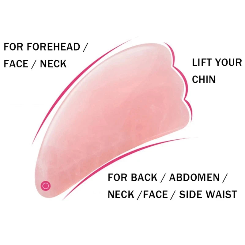 Natural Quartz Jade Gua Sha Massage Tool