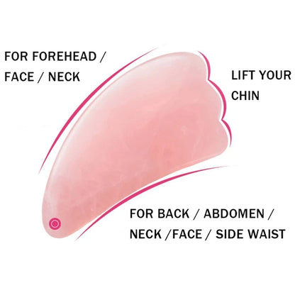 Natural Quartz Jade Gua Sha Massage Tool