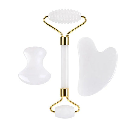 White Jade Face Roller & Gua Sha Set