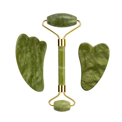 Natural Jade Roller & Gua Sha Scraper
