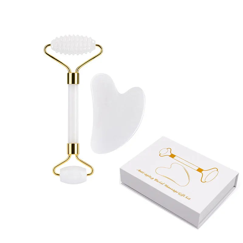 White Jade Face Roller & Gua Sha Set