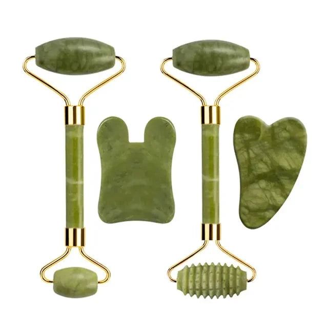 Natural Jade Roller & Gua Sha Scraper