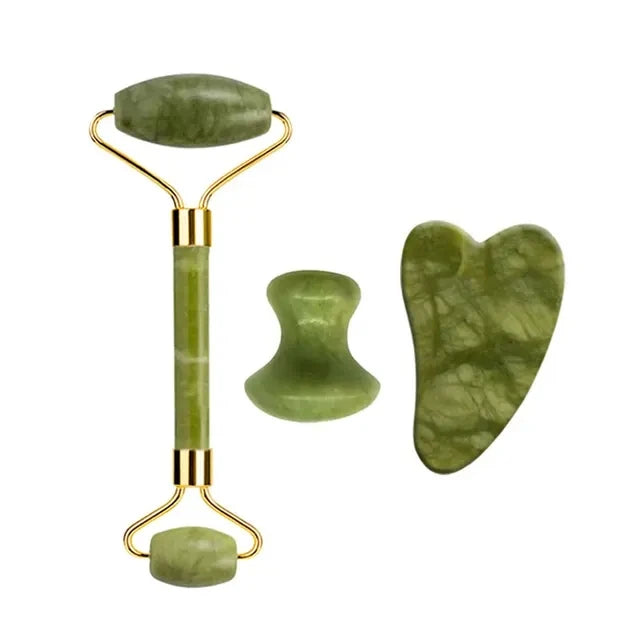 Natural Jade Roller & Gua Sha Scraper