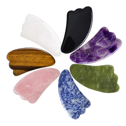 Natural Quartz Jade Gua Sha Massage Tool