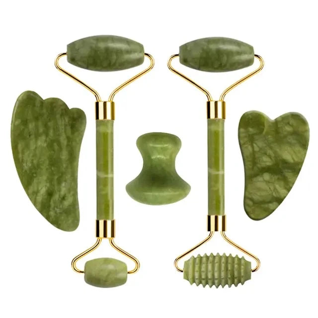 Natural Jade Roller & Gua Sha Scraper